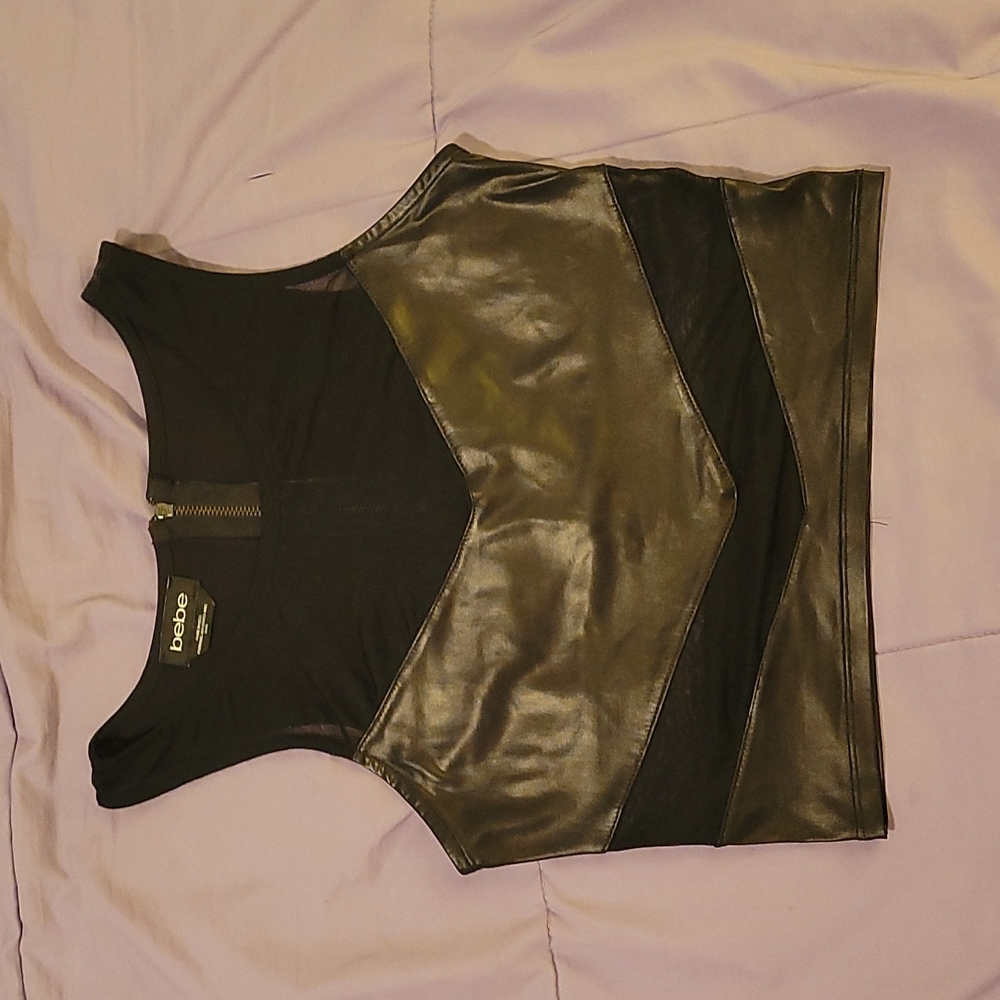 Bebe (M) sleeveless crop top